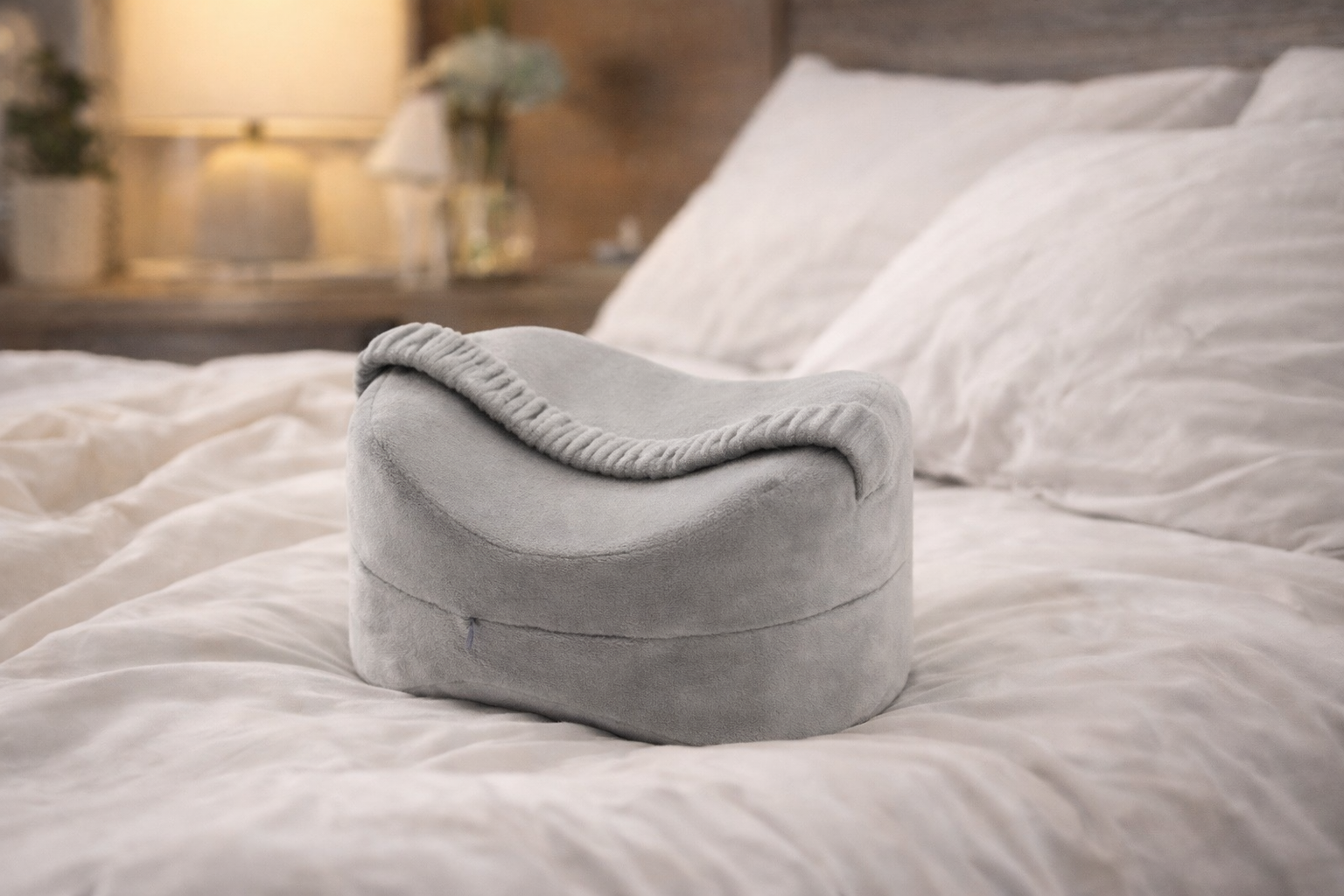 AlignRest Knee Pillow - Ergonomic Memory Foam for Side Sleepers