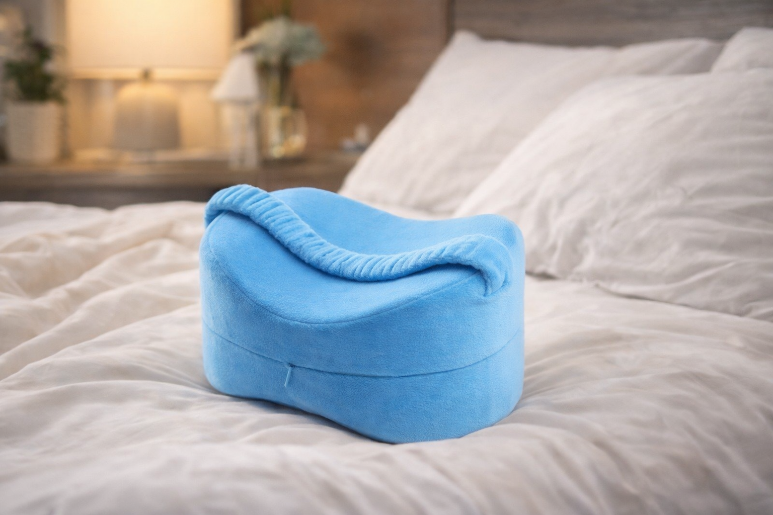 AlignRest Knee Pillow - Ergonomic Memory Foam for Side Sleepers