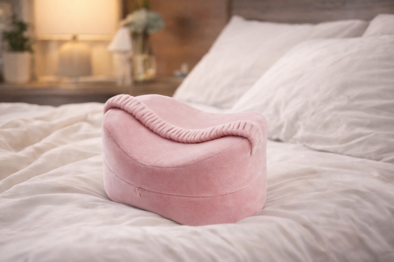 AlignRest Knee Pillow - Ergonomic Memory Foam for Side Sleepers