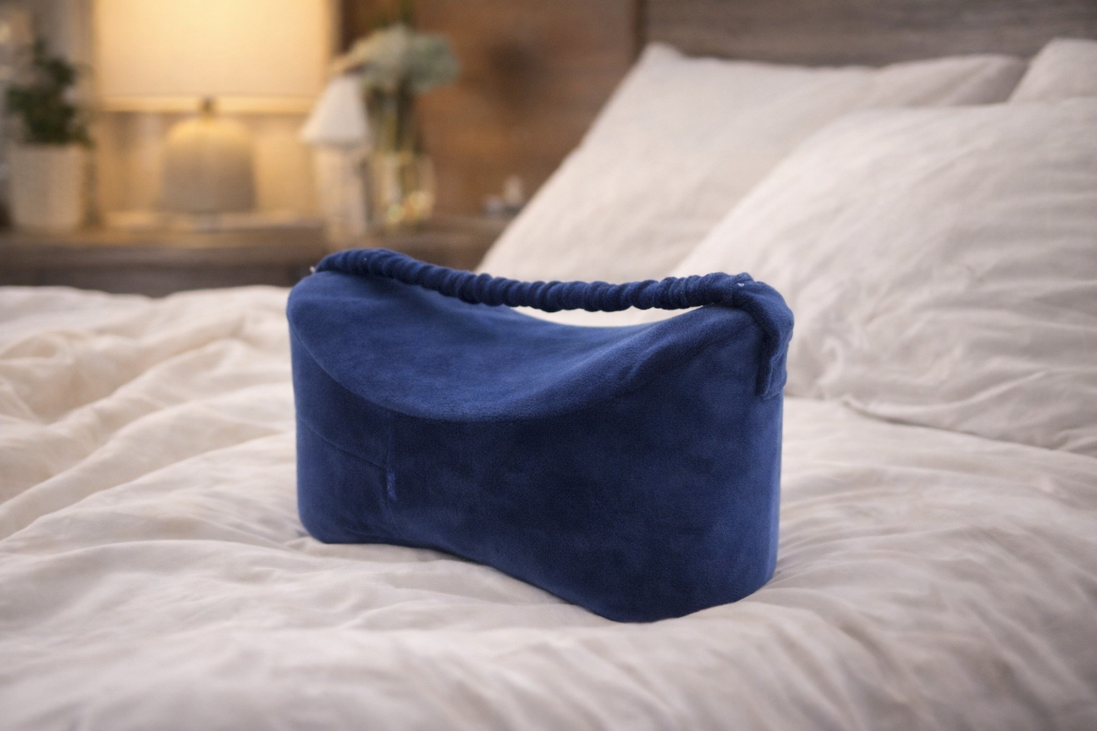 AlignRest Knee Pillow - Ergonomic Memory Foam for Side Sleepers