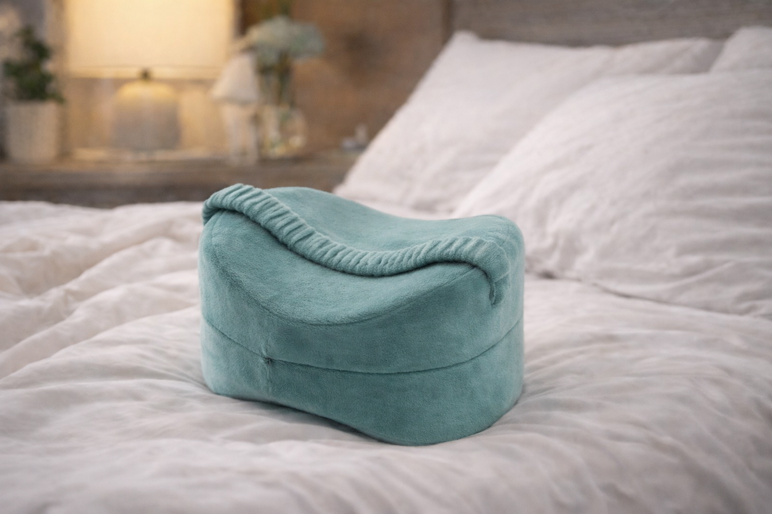 AlignRest Knee Pillow - Ergonomic Memory Foam for Side Sleepers
